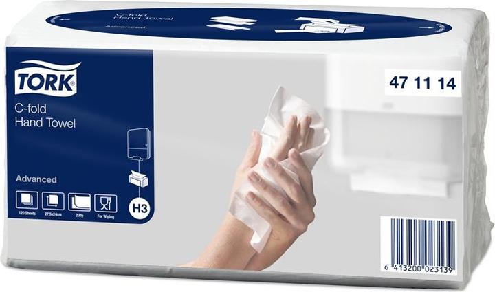 Produktbild Tork Handtowel Plus Cfold 2, White