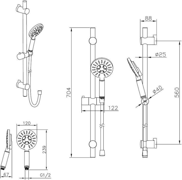 Produktbild Tiger Tyne (3 Strahlarten, 7 l/min)