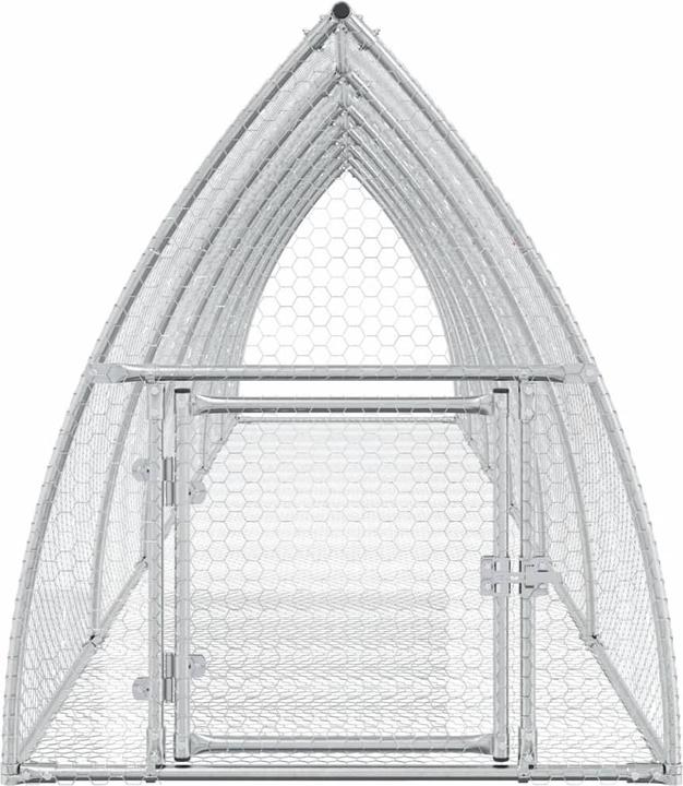 Produktbild vidaXL Klatka dla królików, srebrna, 600x105x120cm, stal galwanizowana