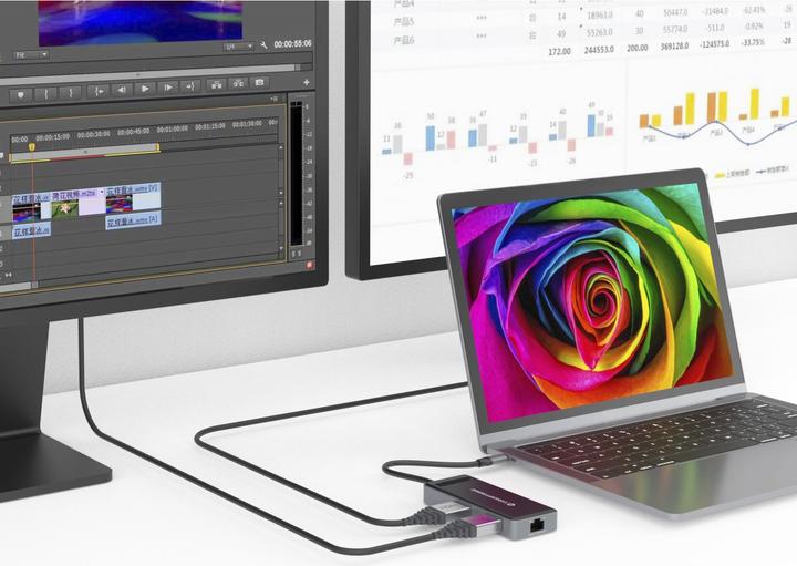 Produktbild Conceptronic DONN14G (USB-C, 7 Ports)