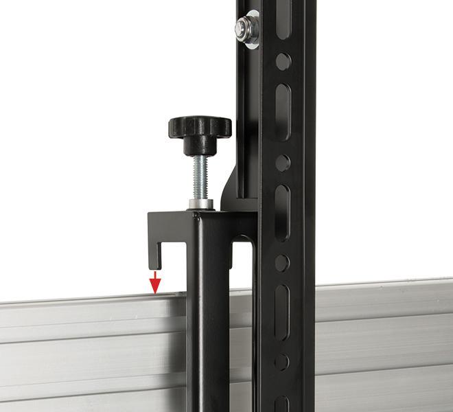 Actual product image b-tech BT8390-VESA400MAF - Flat Panel Display Mounting Arm - Black - 70 kg - Rail - 177 (70")