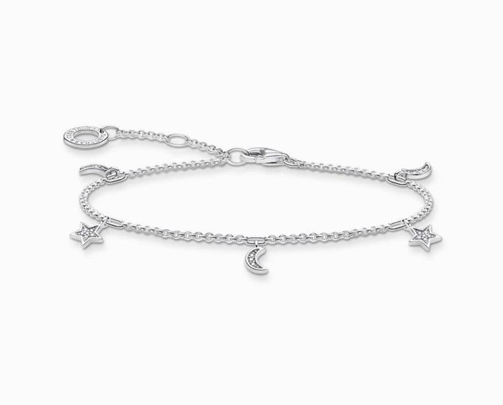 Immagine prodotto Thomas Sabo Bracciale stella e luna in argento (16 cm, Argento 925)