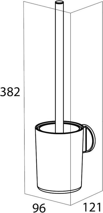 Productafbeelding Tiger Toiletborstelset Tune messing