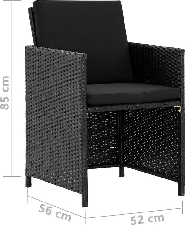 Produktbild vidaXL Gartenmöbel-Set (109 x 109 x 74 cm)