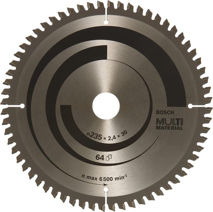 Bosch Professional Zubehör Lama circolare PRO Multi Material, 235 x 2,4 x 30 mm