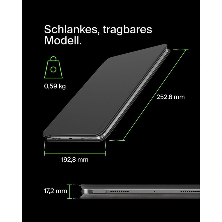 Produktbild Belkin Pro Tastatur mit Hülle f. iPad 10,9 10.Gen.DE BBZ002de-v3 (DE)