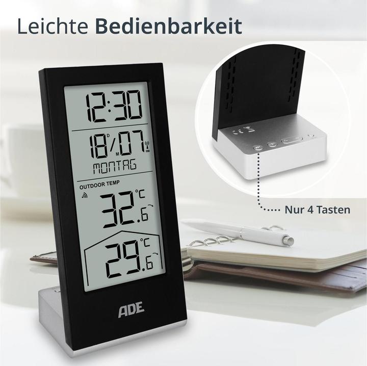 Produktbild ADE Wetterstation mit Funk Aussensensor