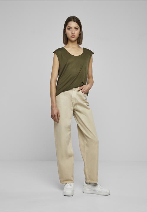 Produktbild Urban Classics Ladies Shoulder Zip HiLo Tee (S)