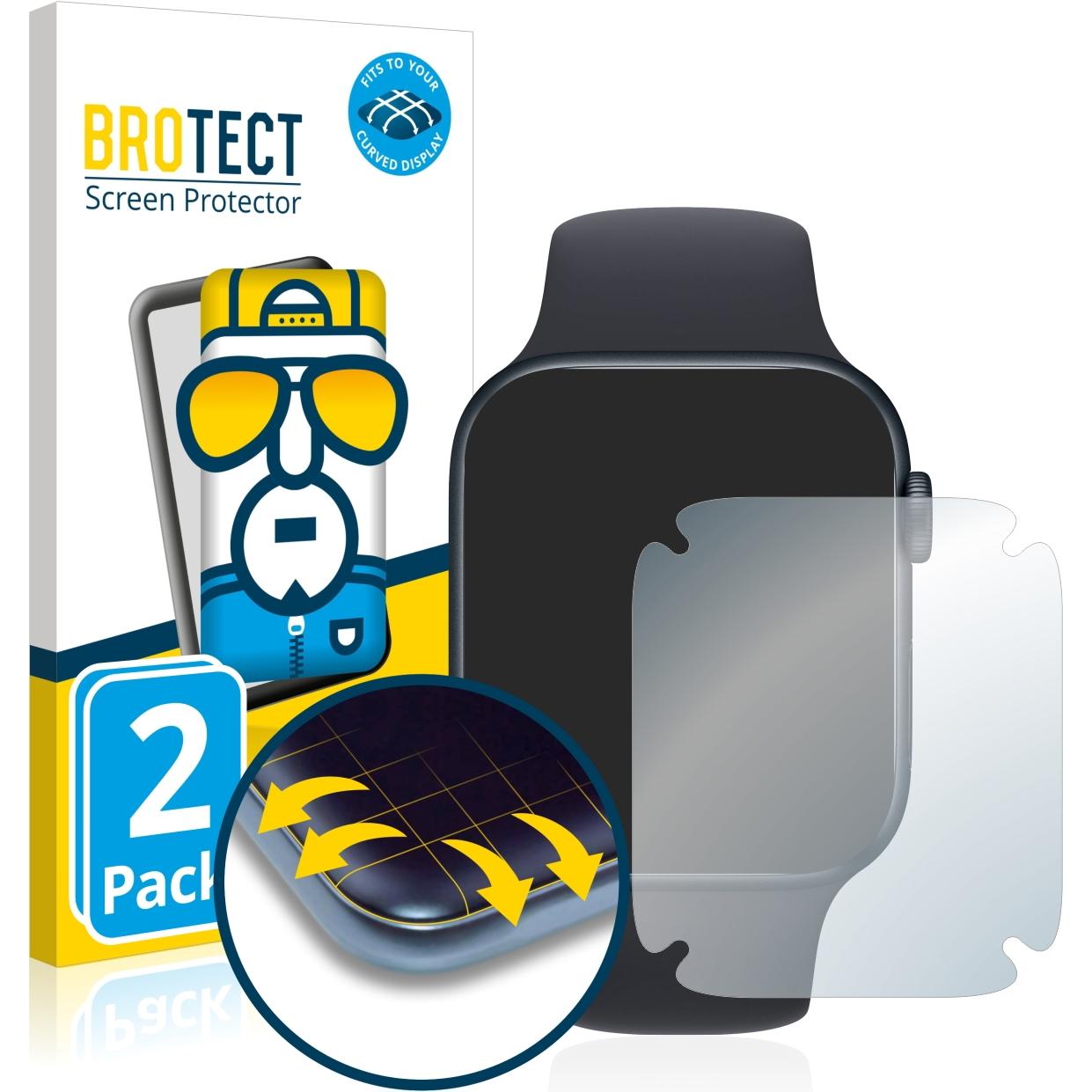 Thumbnail - BROTECT Full-Cover Displayschutz, Smartwatch Schutzfolie, Transparent