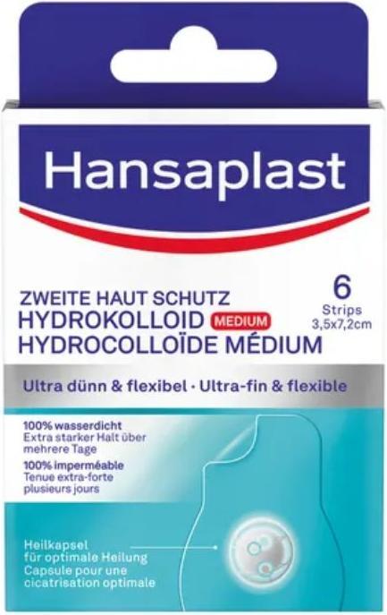 Image du produit Hansaplast Zweite Haut Schutz Hydrokolloid Medium (6x)
