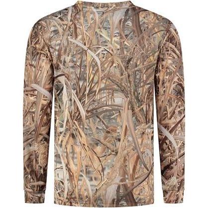 Thumbnail - Stealth Gear, Herren, Shirt, T-Shirt Langarm Camo Schilf Print Grösse XXL, Mehrfarbig, (XXL)