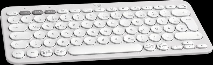 Produktbild Logitech PEBBLE KEYS 2 K380S TONAL WHITE (DE, Kabellos)