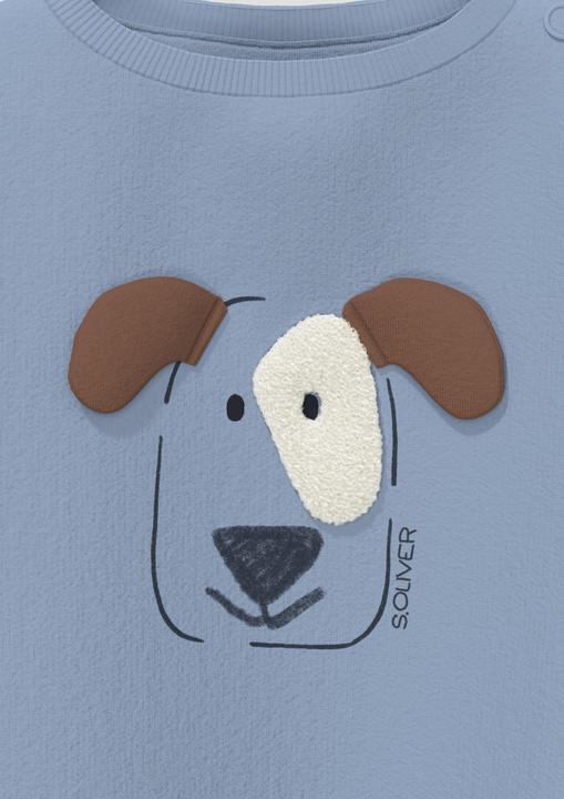 Produktbild s.Oliver Sweatshirt Sweatshirt mit Hunde-Print und 3D-Ohren (68)