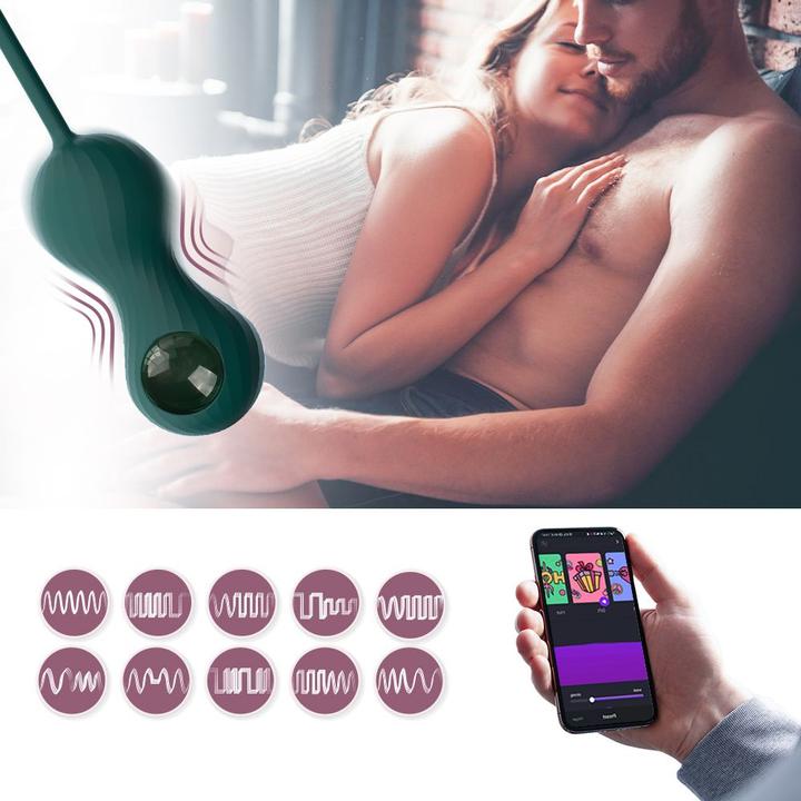 Actual product image Magic Motion Crystal Duo Smart Cone Vibrator with Weight Set