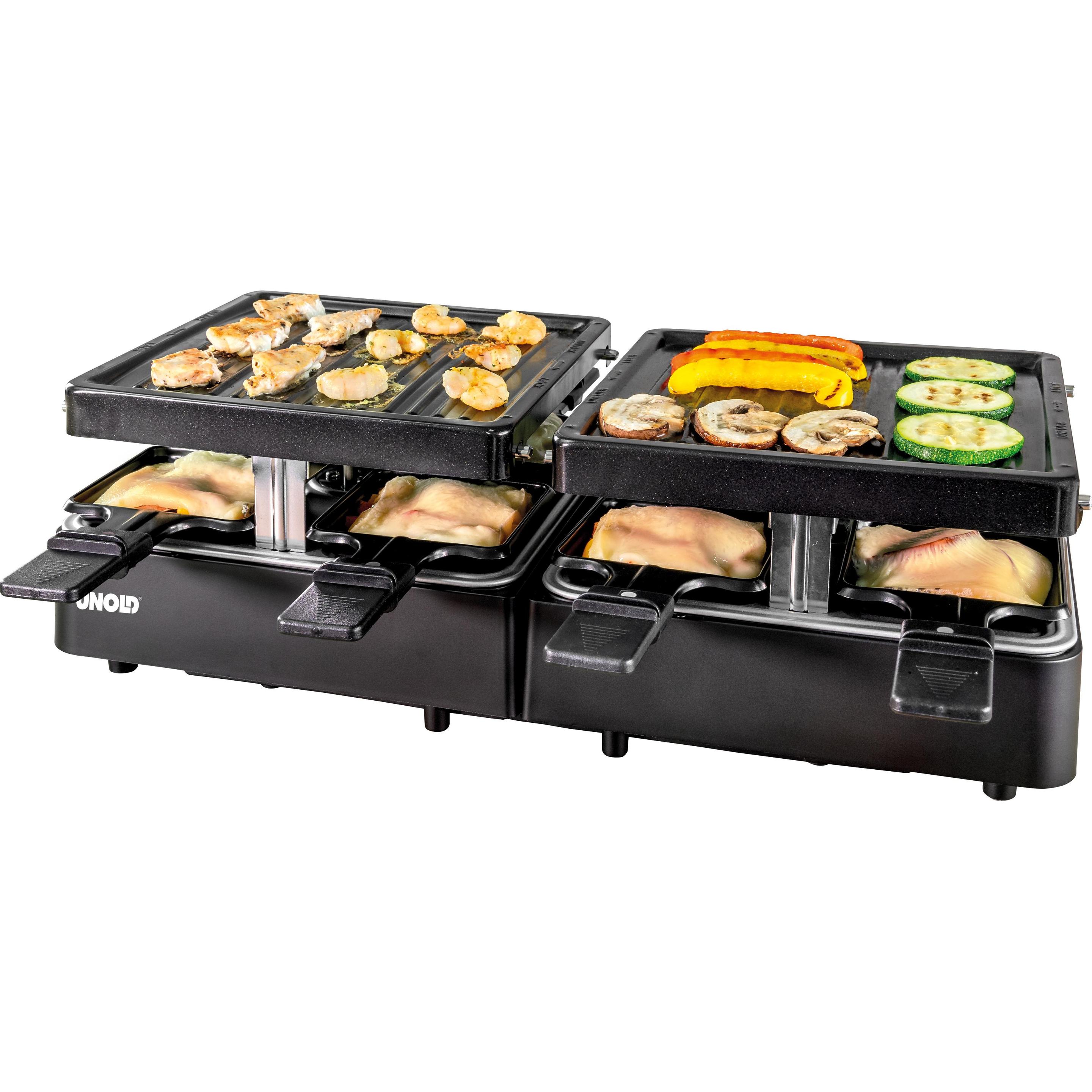 Unold Raclette Extandable 48755 bk, Racletteofen, Schwarz