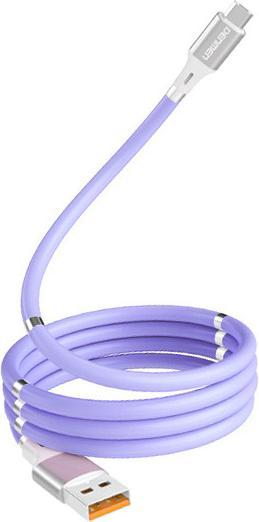 Produktbild Denmen USB-A auf USB-C Kabel 1m Violett (29364) (1 m, USB 2.0)