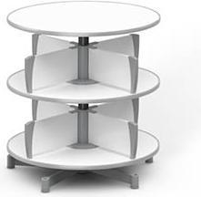 Produktbild Moll Ordnerdrehsäule Multifile 2 Etagen 48 Ordner weiss