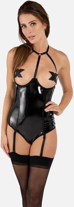 Actual product image Christine Le Duc Open Cup Body Dark Desire - black (L)