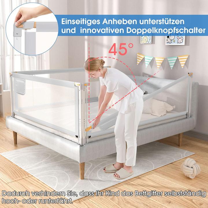 Actual product image Yikanwen Bettschutzgitter (140 x 90 x 90 cm)