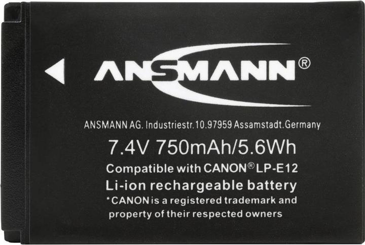 Actual product image Ansmann A-Can LP-E12 (Camera battery)