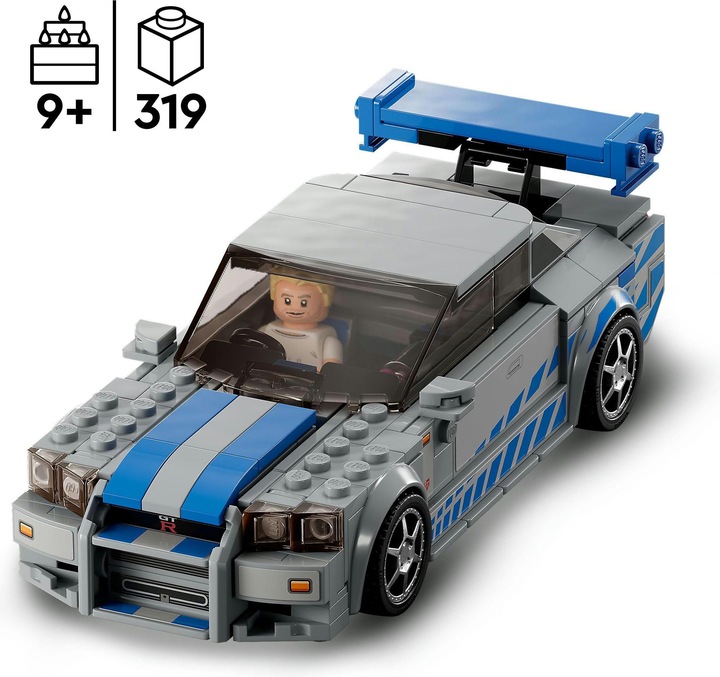 Produktbild LEGO 2 Fast 2 Furious - Nissan Skyline GT-R (R34) (76917, LEGO Speed Champions)