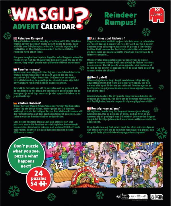 Immagine prodotto Jumbo Wasgij Christmas Advent Calendar Puzzle 2025
