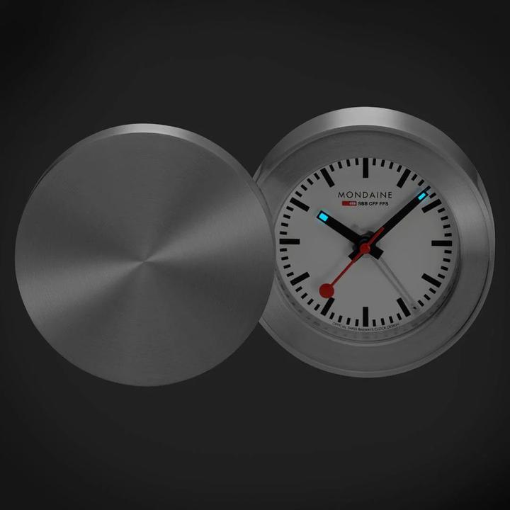 Actual product image Mondaine MSM.64411 Classic Travel Alarm Clocks