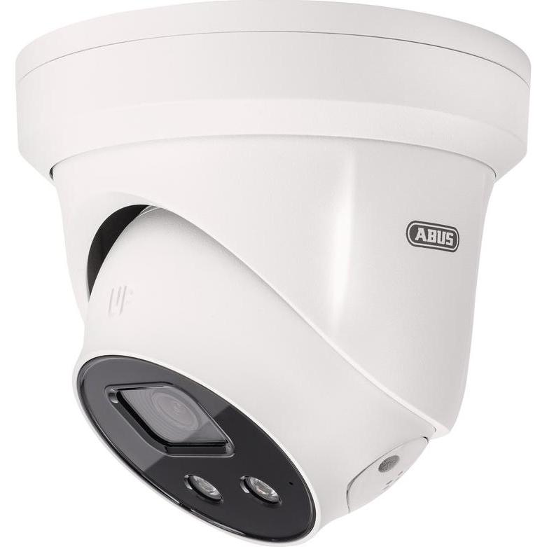 Abus IP Kugeldome 8 MPx (2.8 mm) mit 2WAY-Audio & Alarmierung, Netzwerkkamera, Weiss