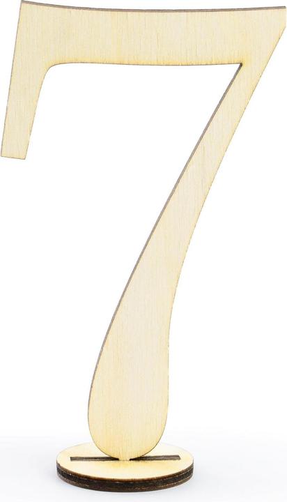 Produktbild Partydeco Tischkarte Nummern 10.5 cm, 10 Stück, Gold (10 Stk.)