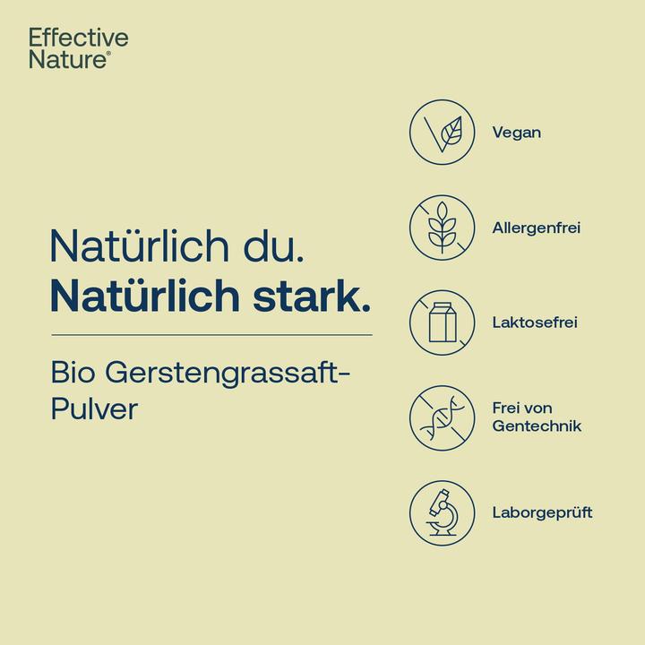Produktbild Effective Nature Bio Gerstengrassaft Pulver (Pulver, 200 g)