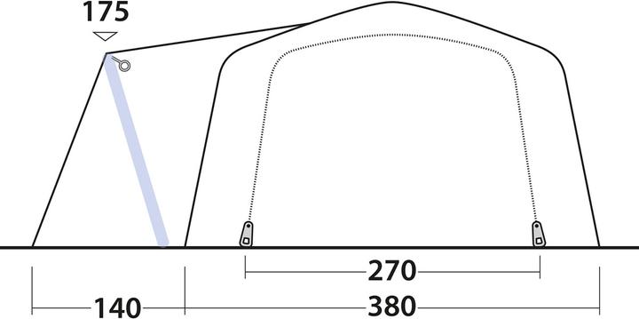Produktbild Outwell Airville 6SA (Tunnelzelt, 43.60 kg, 6 Personen)