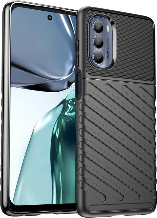 Produktbild Hurtel Thunder Case für Motorola Moto G62 5G Silikonschutzhülle schwarz (Motorola Moto G62 5G)