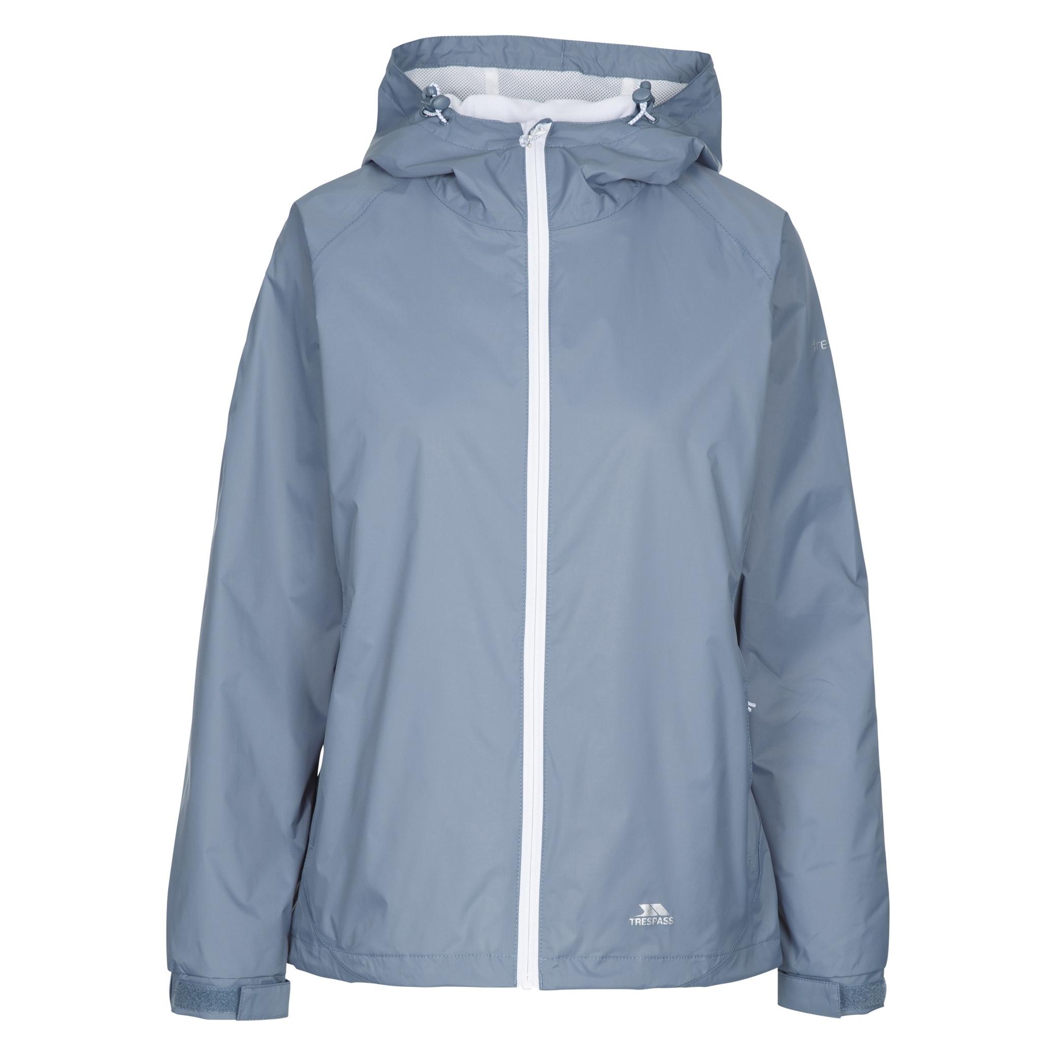 Trespass, Damen, Regenjacken, Regenjacke Tayah Ii Wasserdicht Mit Kapuze, Grau, (Xxl)