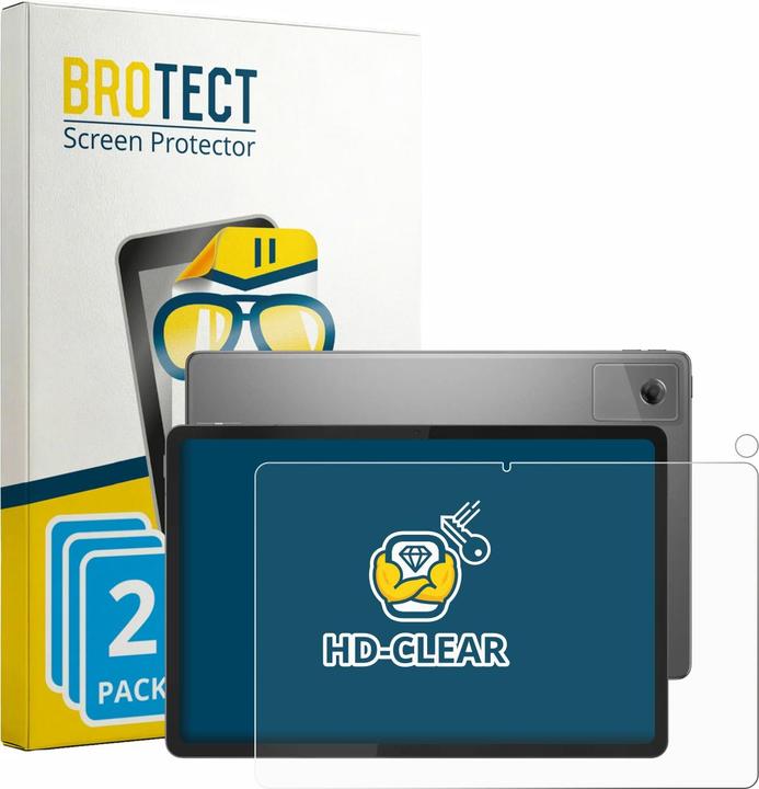 Produktbild BROTECT Schutzfolie für Lenovo Tab K12 ZAGJ0153SE (Display+Kamera) Displayschutz Displayschutzfolie Folie (2 Stk., Lenovo Tab K12)
