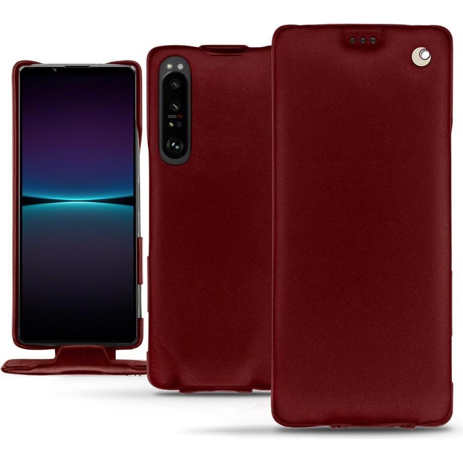 Thumbnail - Noreve Lederschutzhülle vertikal (Sony Xperia 1 IV), Smartphone Hülle, Rot