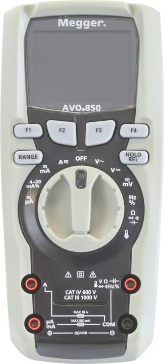 Immagine prodotto Megger AVO850 Multimetro portatile digitale CAT III 1000 V, CAT IV 600V Display (conteggi): 50000 (CAT III 1000V, CAT IV 600V)