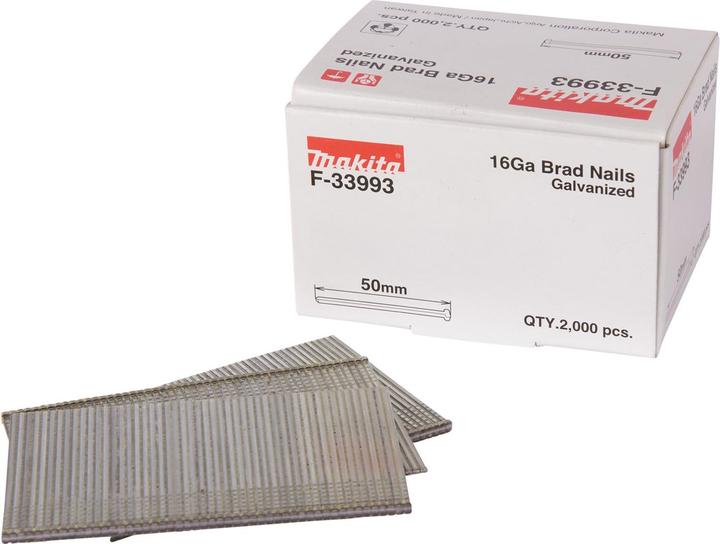 Image du produit Makita Clou à tête refoulé 1,6x50mm F33993 2000 pcs