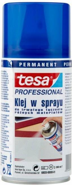 Produktbild tesa Sprühkleber PERMANENT, starker Klebstoff zum Sprühen, 300ml Dose (295 g, 300 ml)