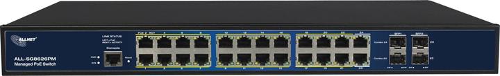 Produktbild Allnet Switch smart managed 24 Port Gigabit 390W 24x PoE+ 4x SFP 48,30cm (19") (24 Ports)