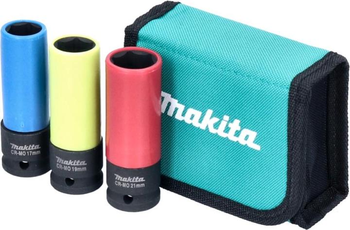 Produktbild Makita Steckschlüssel-Set (17 mm, 21 mm, 19 mm)
