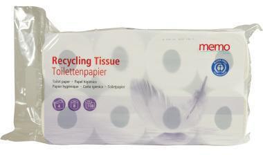Actual product image Memo Paris Toilettenpapier memo Recycling Tissue 4-lagig Tissue 100 (8 x)