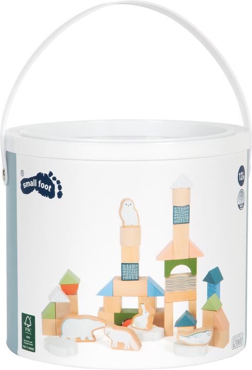 Actual product image small foot Wooden blocks "Arctic