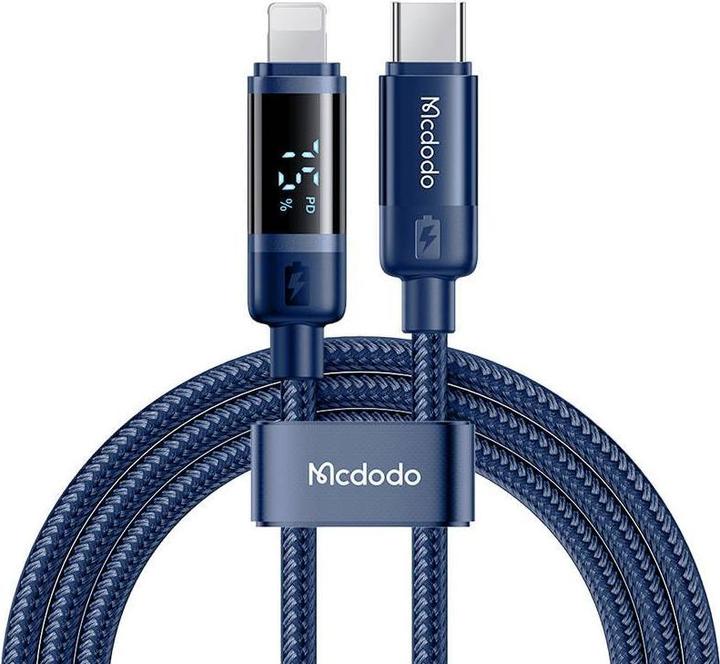 Actual product image Mcdodo CA-5211 USB-C to Lightning cable, 36W, 1.2m (blue) (1.20 m, USB 3.2 Gen 1, 36 W)
