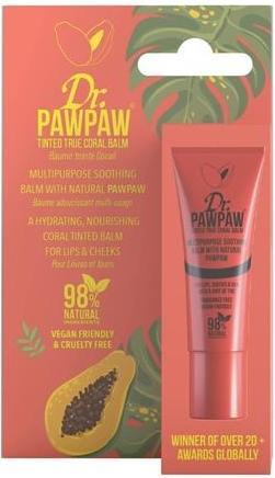 Produktbild Dr. PawPaw Tinted True Coral Balm Multipurpose Soothing Balm - 10ml (Lippenbalsam, 10 ml)