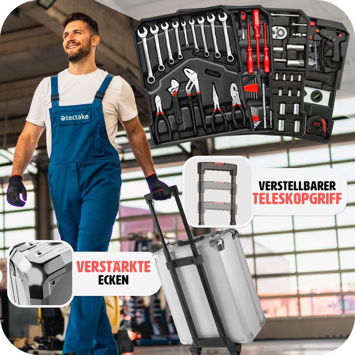 Image du produit tectake Boîte à outils sur chariot (1 pièces)