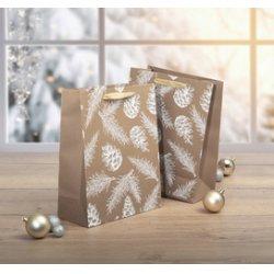 Immagine prodotto Sigel Sacchetto regalo Grande 260x330x120mm Coni e rami di pino (1x)