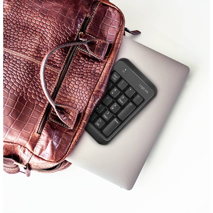 Actual product image LogiLink Keypad Bluetooth, with 17 keys, V5.1, black (Numeric keypad, Wireless)