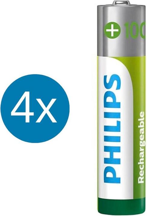 Produktbild Philips Rechargeable (4 Stk., AAA, 1000 mAh)