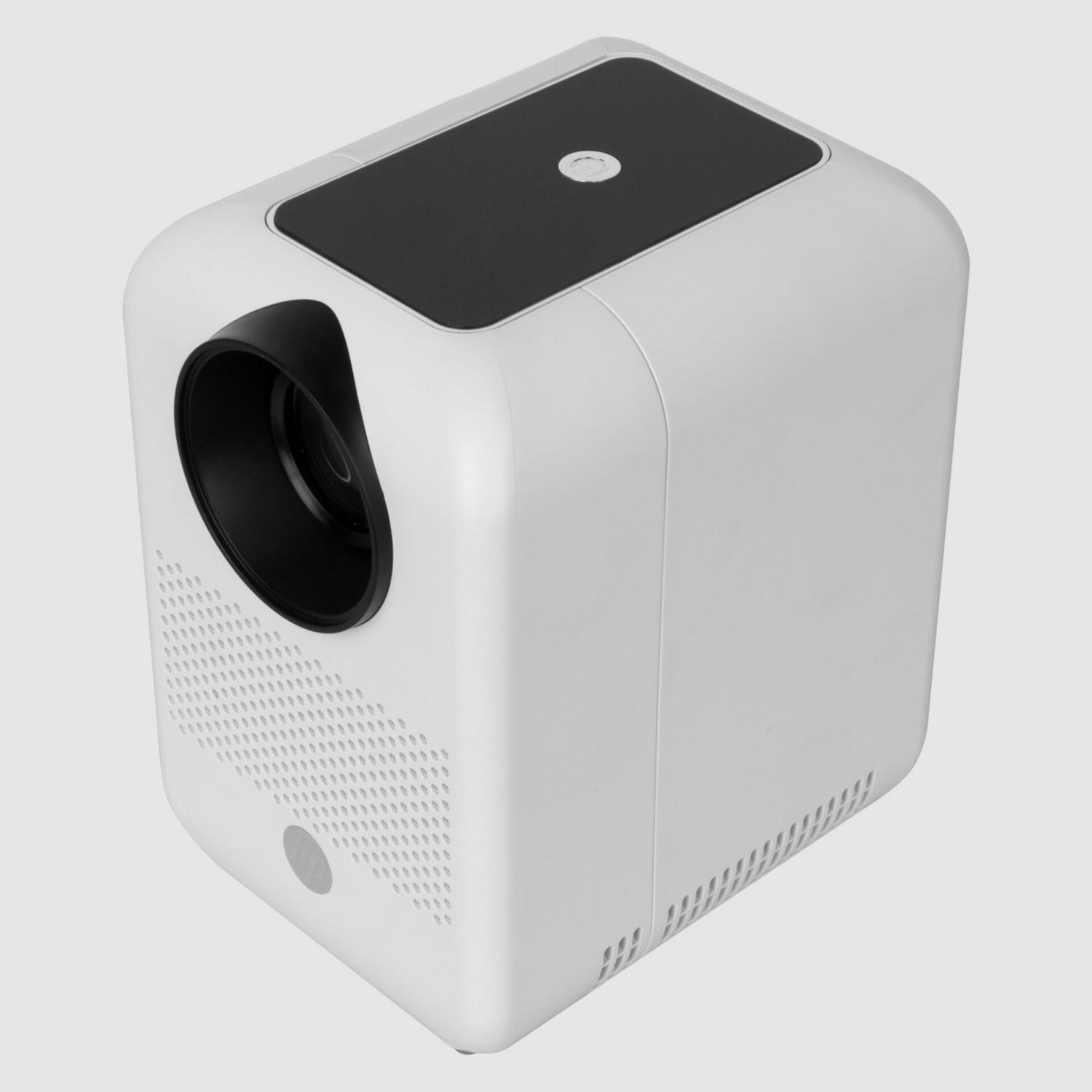 HP CC180W Set mit Leinwand (100 lm), Beamer, Weiss