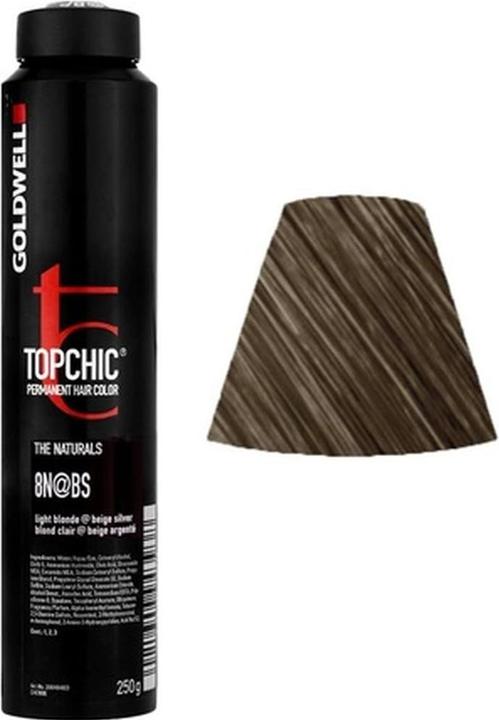 Immagine prodotto Goldwell Topchic 8N@BS Biondo Chiaro Beige Argento Barattolo 250ml (8NBS Biondo chiaro Beige Argento)